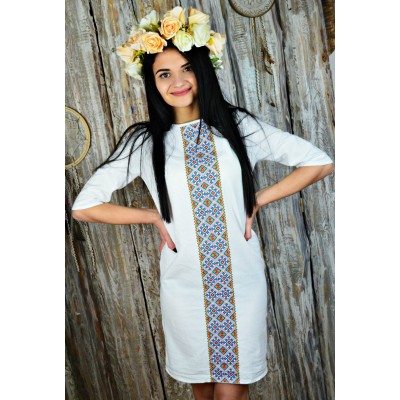 Embroidered dress "Colourful Glimpse"
